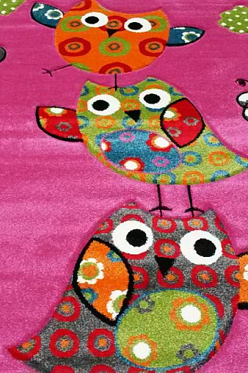 Gyermek darab szőnyeg OWLS és OWLS rózsaszín