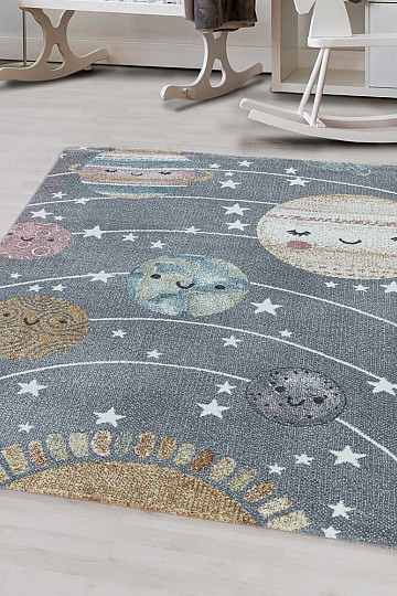 Luxus gyerek darab szőnyeg FUNNY space szürke