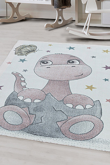 Luxus gyerek szőnyeg FUNNY DINOZURI ROZ