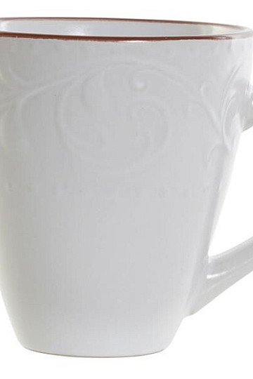 Bögre WHITE RELIEF 325ml fehér