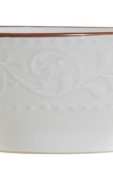 Tál WHITE RELIEF 14,7x7,7 cm fehér
