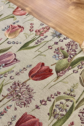 Gobelin terítő, sál Tavaszi-tulipánok