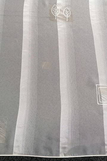 Voile függöny krém szirmok bézs - 731/300