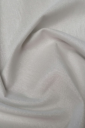 Karácsonyi dekorációs anyag Mikulás lurex fehér-ezüst színnel