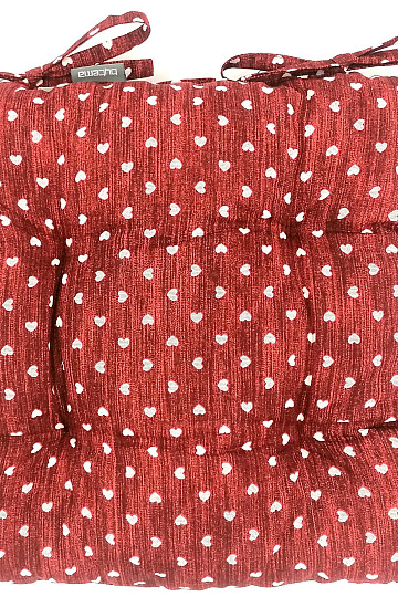 Székpárnák HEART BURGUNDY