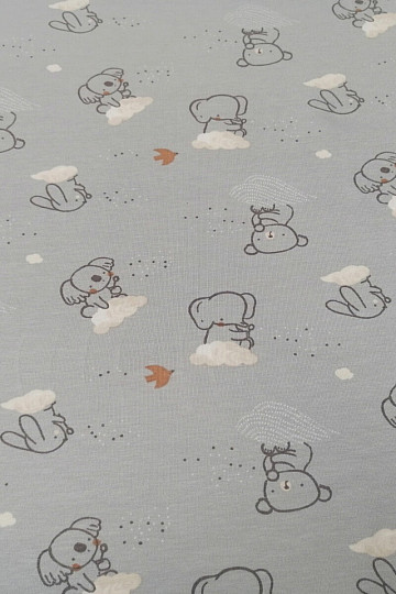 Pamut kötött koala egy felhőn