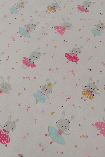 Pamut szövet Rabbit Fairy