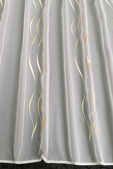 Kész függöny Gerster Stripes narancs-zöld 310x175 cm