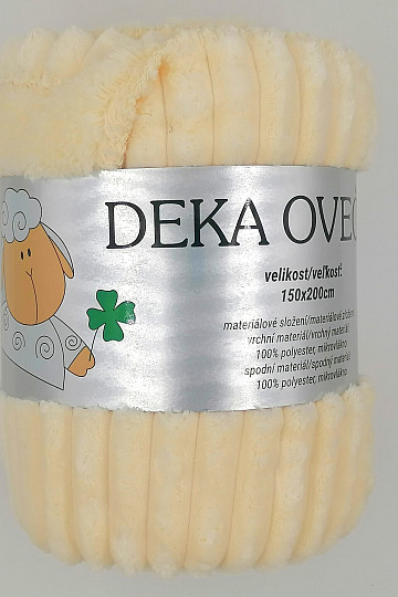 mikroszálas takaró EXTRA SOFT SHEEP kordbársony - krém
