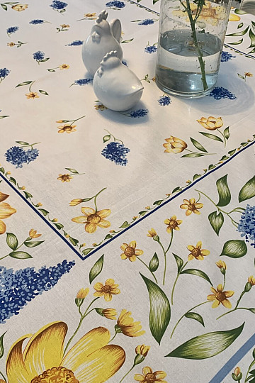 TAVASZI VIRÁGOK terítő és kör