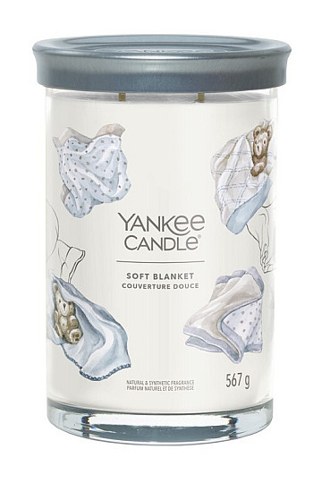 gyertya YANKEE CANDLE illat SOFT BLANKET TUMBER LARGE 2 WICKS