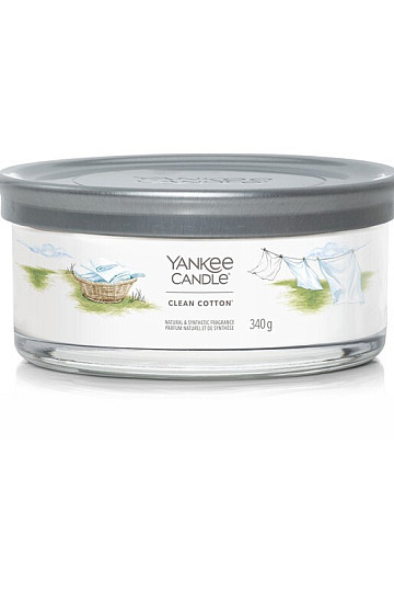 gyertya YANKEE GYERTYA illat CLEAN COTTON TUMBER MEDIUM 5 WICKS