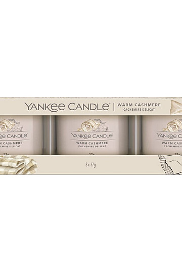 gyertya YANKEE GYERTYA illat WARM CASHMERE 3 db-os SZETT