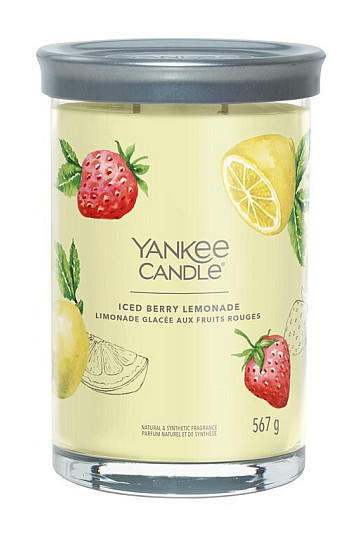 gyertya YANKEE CANDLE illat ICED BERRY LEMONADE TUMBER LARGE 2 kanóc