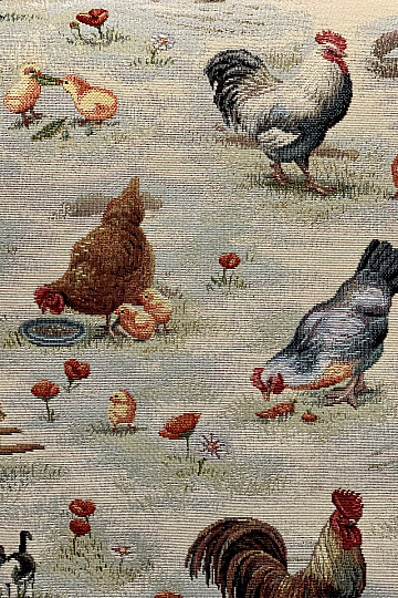 BACKYARD HEN gobelinszövet