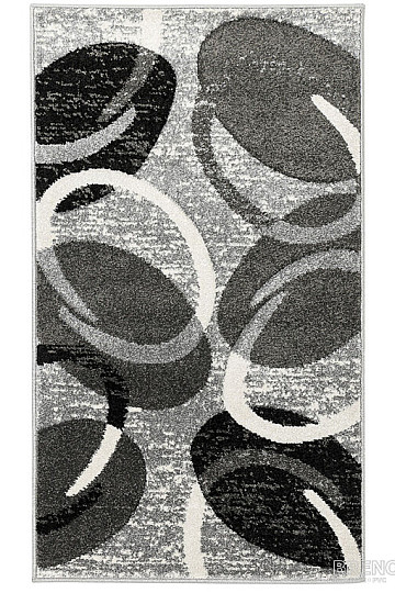 Darab szőnyeg PORTLAND fekete-szürke