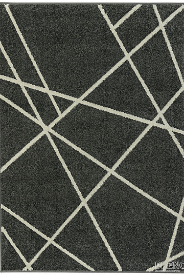 Darab szőnyeg PORTLAND fekete-szürke