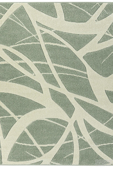 Zöld-fehér darabos szőnyeg PORTLAND