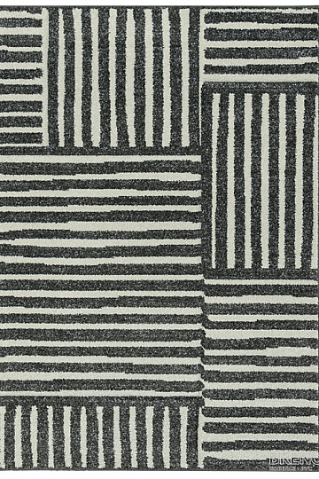 PORTLAND fekete-fehér darabos szőnyeg