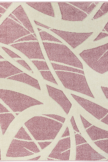 Rózsaszín és fehér darabos szőnyeg PORTLAND