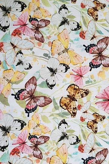 Pamut szatén BUTTERFLIES digitális