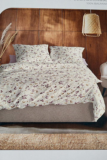 IRISETTE luxus pamut szatén WAVE 8565-60 BRANCHES krém