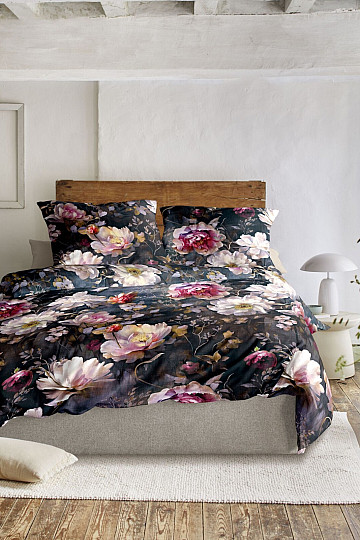 IRISETTE luxus pamut szatén WAVE 8574-90 PEONIES
