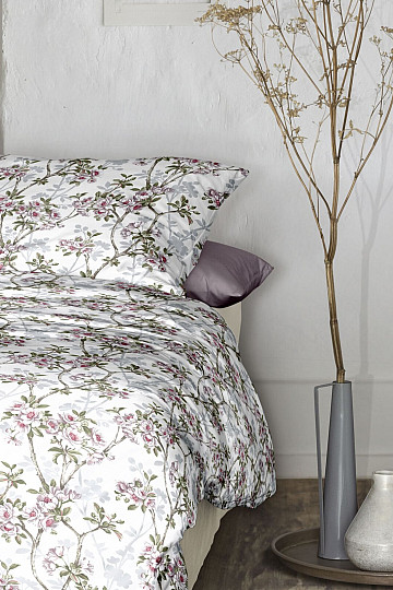 IRISETTE luxus pamut szatén TOKIO 8537-10 WHITE