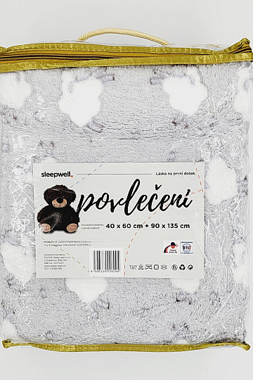 Ágynemű MF SHEEP világosszürke - kiságyhoz