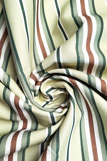 Dekoratív szövet GREEN STRIPES