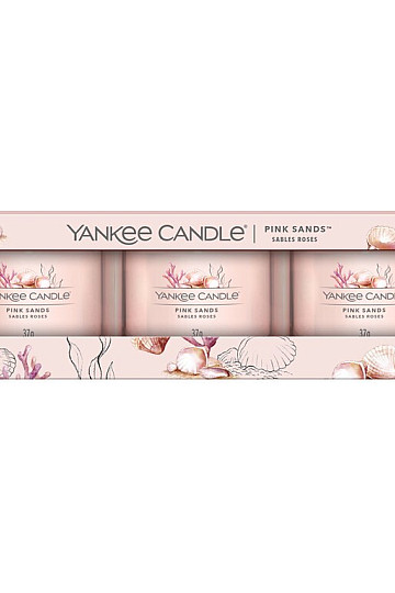 YC PINK SANDS üveges készlet 3 db