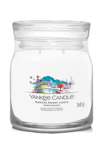 gyertya YC illat MAGICAL BRIGHT LIGHTS ÜVEG KÖZEPES 2 kanóc