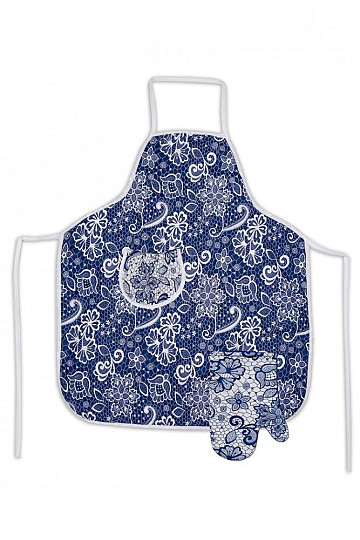 Kötény kantárral BLUE WHITE