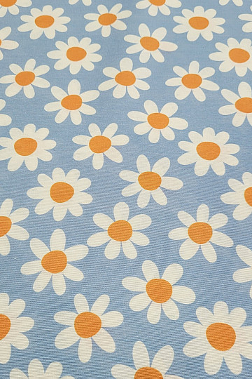 Dekoratív anyag DAISIES BLUE