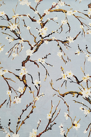 Dekoratív szövet CHERRY BLOSSOM kék