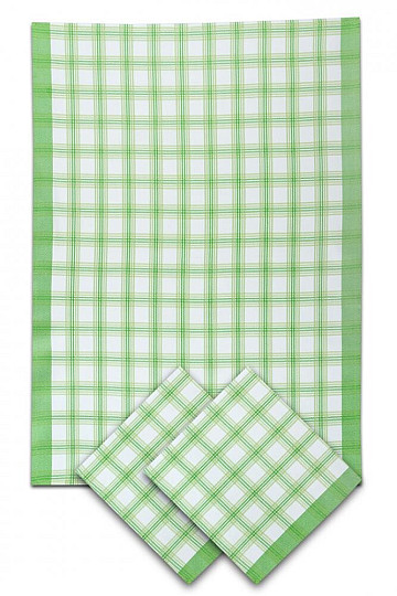 Bambusz törölközők LARGE CUBE GREEN