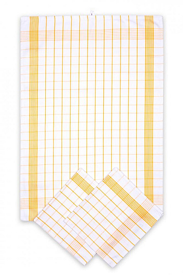Pamut törölközők POSITIV YELLOW CHECK