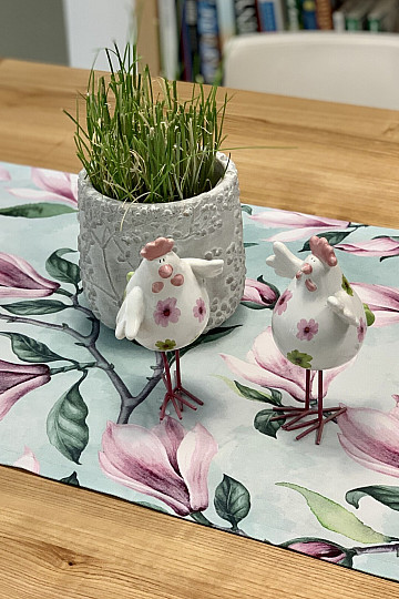 Dekoratív sál MAGNOLIE zöld