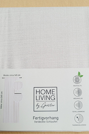 Luxus, krémszínű, kész függöny HOME LIVING
