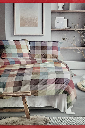 IRISETTE luxus flanel ágynemű ZOBEL 8600-90 MULTI CHECK