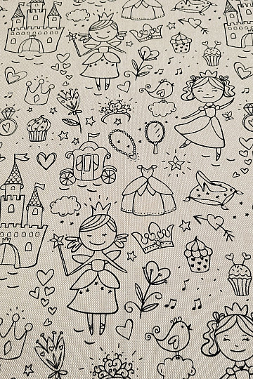 HERCEGNŐ festmény szövet egy sima háttér előtt