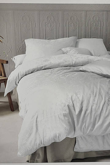 Luxus pamut damaszt RIO WHITE