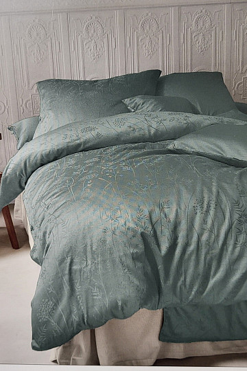 Luxus pamut damaszt RIO GREEN