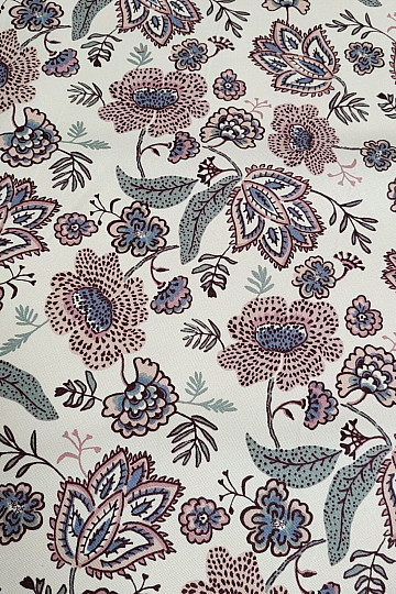 Pamut anyag VIRÁGOK BOHO