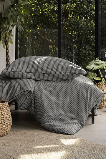 IRISETTE luxus pamutszatén TOKIO 8607-11 szürke