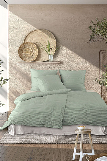 IRISETTE luxus pamutszatén TOKIO 8607-30 zöld