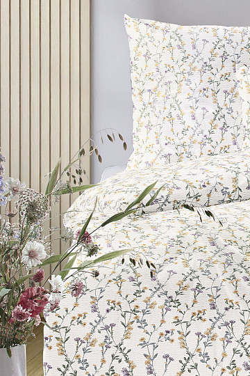 IRISETTE luxus puha krepp EASY 8665-40 Sárga virágok