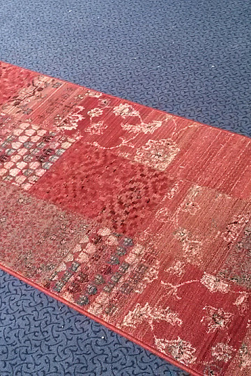 Luxus gyapjú futófelület ROYAL PATCHWORK piros