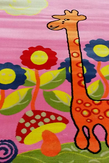 Gyerek szőnyeg KIDS GIRAFFE rózsaszín