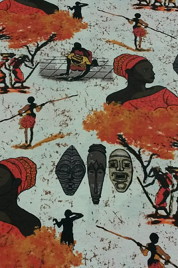 Dekoratív szövet AFRICA tera